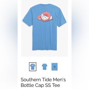 Southern Tide Men's Bottle Cap Short Sleeve Tee- Bottle Blue